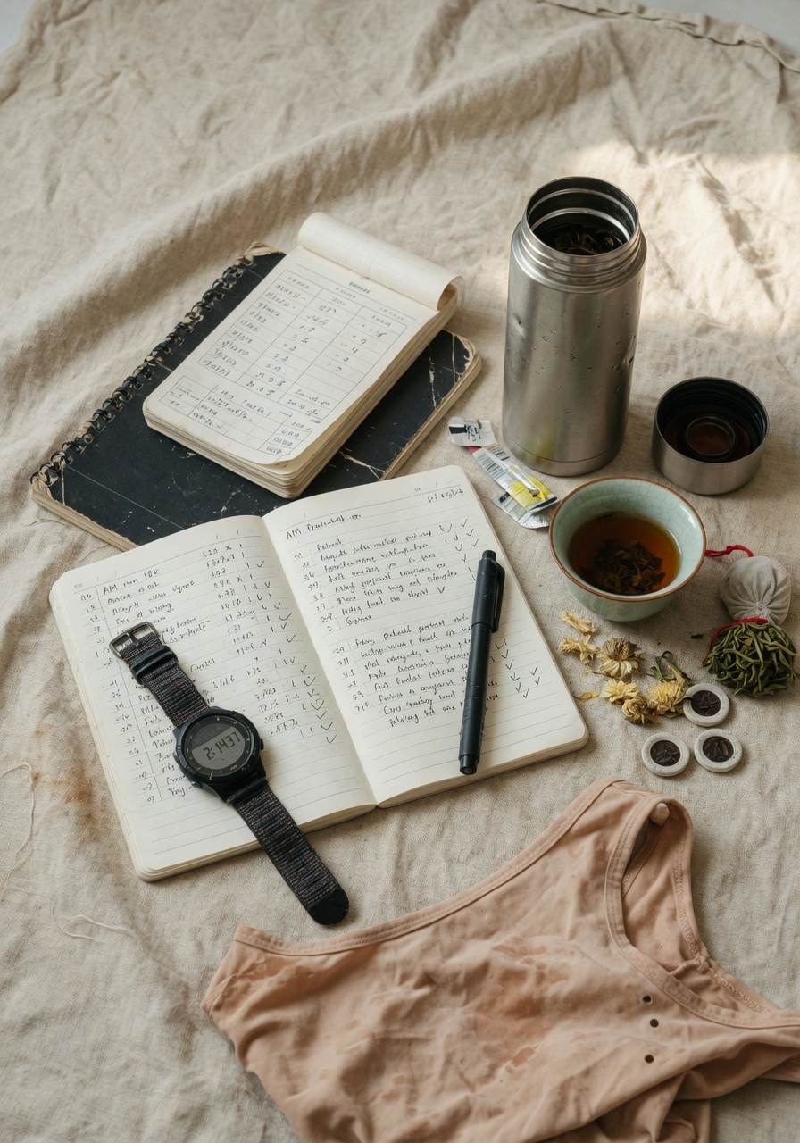 Six-month training log + tea — guided cohort